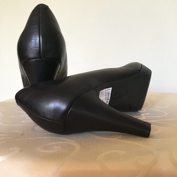 Clarks Brier Dolly - Black leather pumps NWOT 9M - Picture 5 of 8